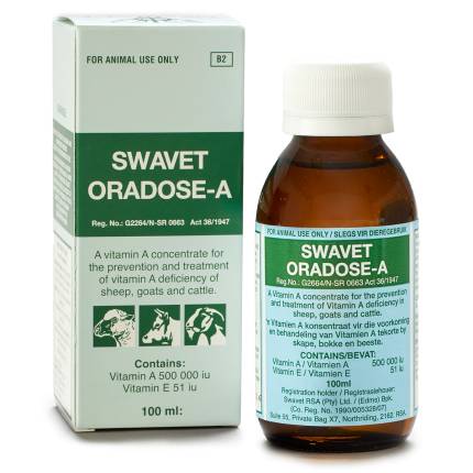 SWAVET Oradose-A - Vitamin A concentrate for livestock