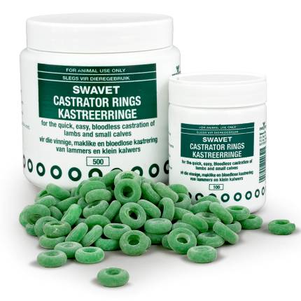 SWAVET Castrator Rings - Quick, Easy, Bloodless Castration for Lambs and Small Calves.