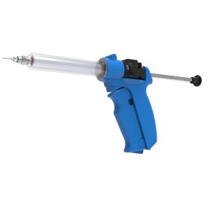 NJ Phillips Semi Auto Injector - A robust and versatile syringe for precise livestock dosing. Choose from 50ml options. Suitable for cattle, goats, and pigs.