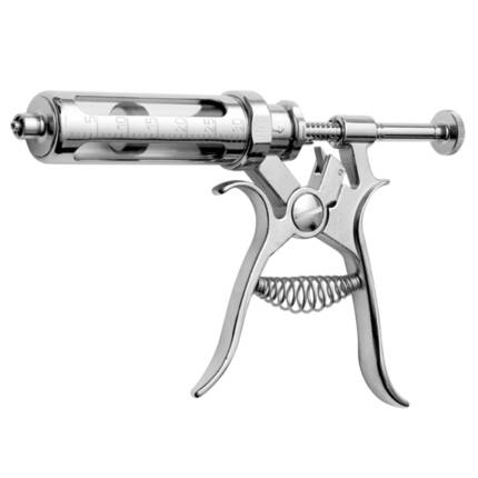 HSW Roux-Revolver Syringe - Metal/Glass Version for Livestock Dosing